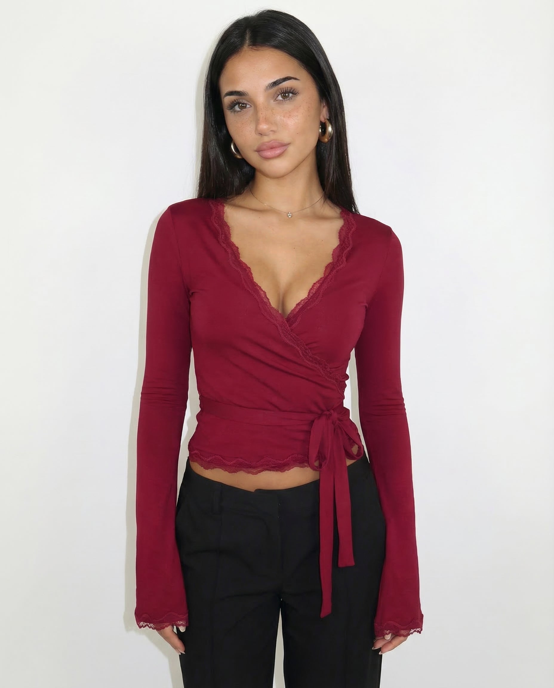 Norvana Lace Wrap Top
