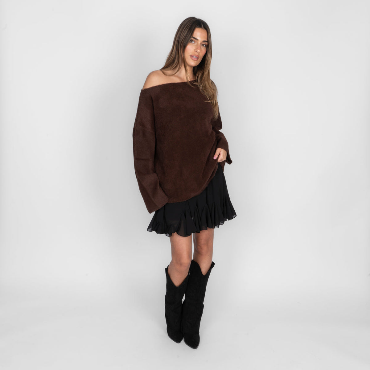 Ultra-Soft Off-Shoulder Knit