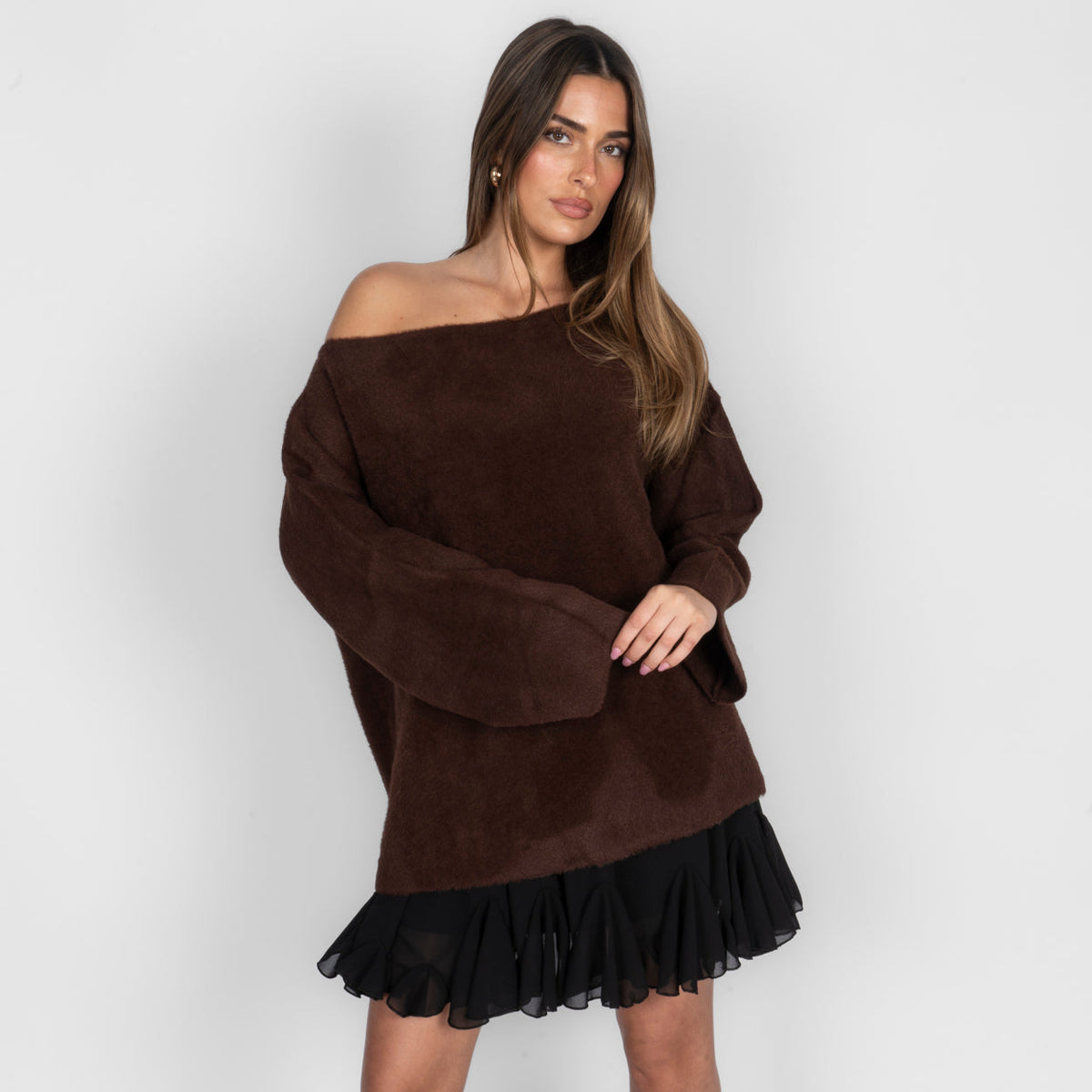Ultra-Soft Off-Shoulder Knit