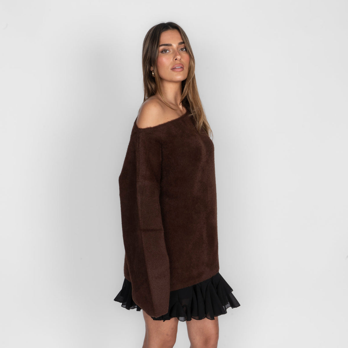 Ultra-Soft Off-Shoulder Knit