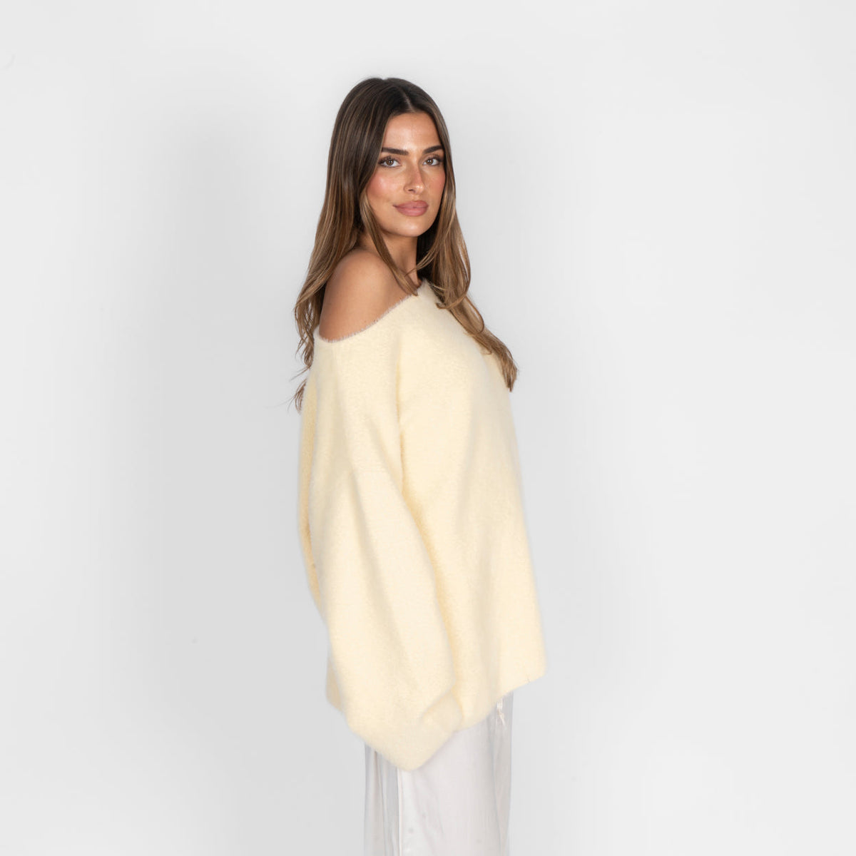 Ultra-Soft Off-Shoulder Knit