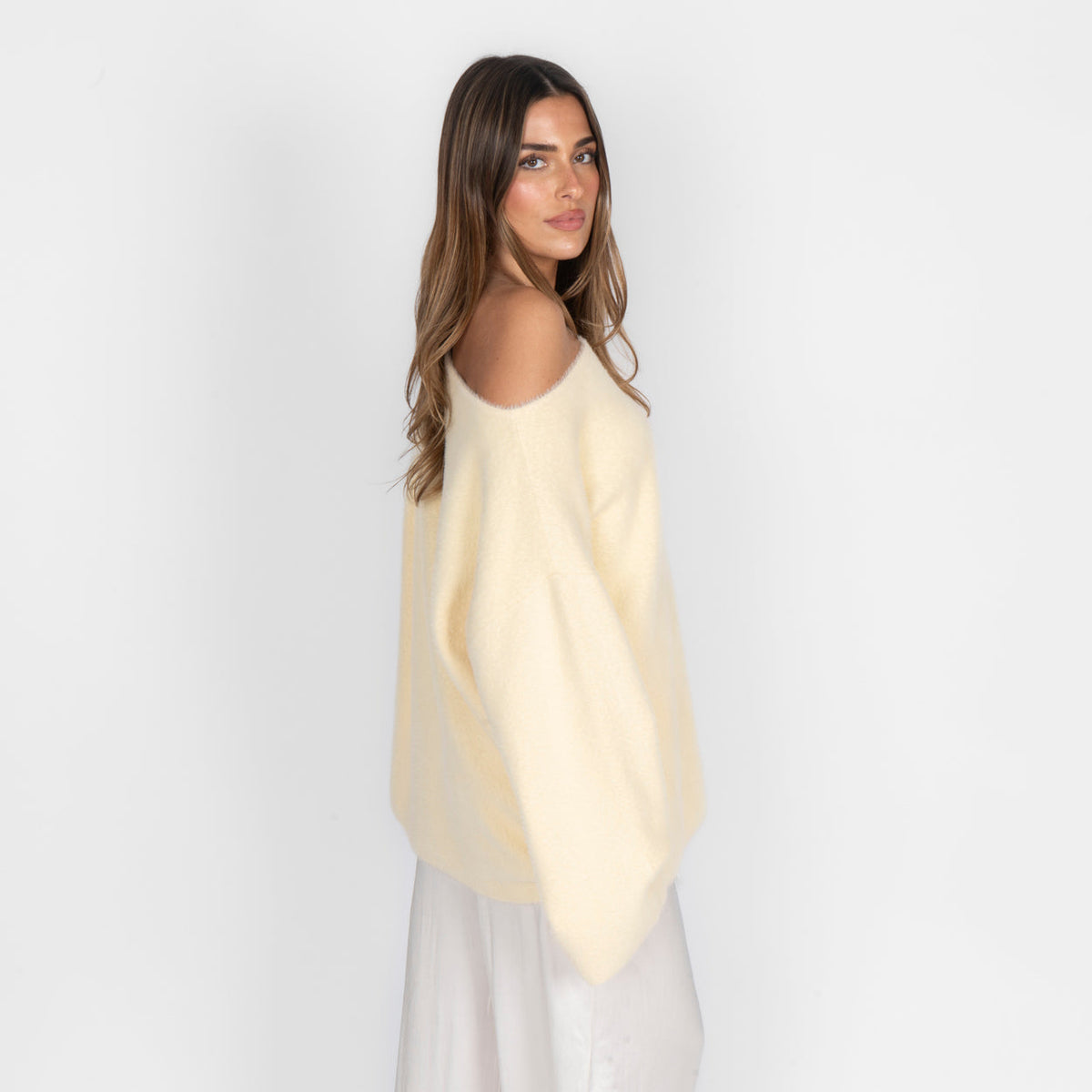 Ultra-Soft Off-Shoulder Knit