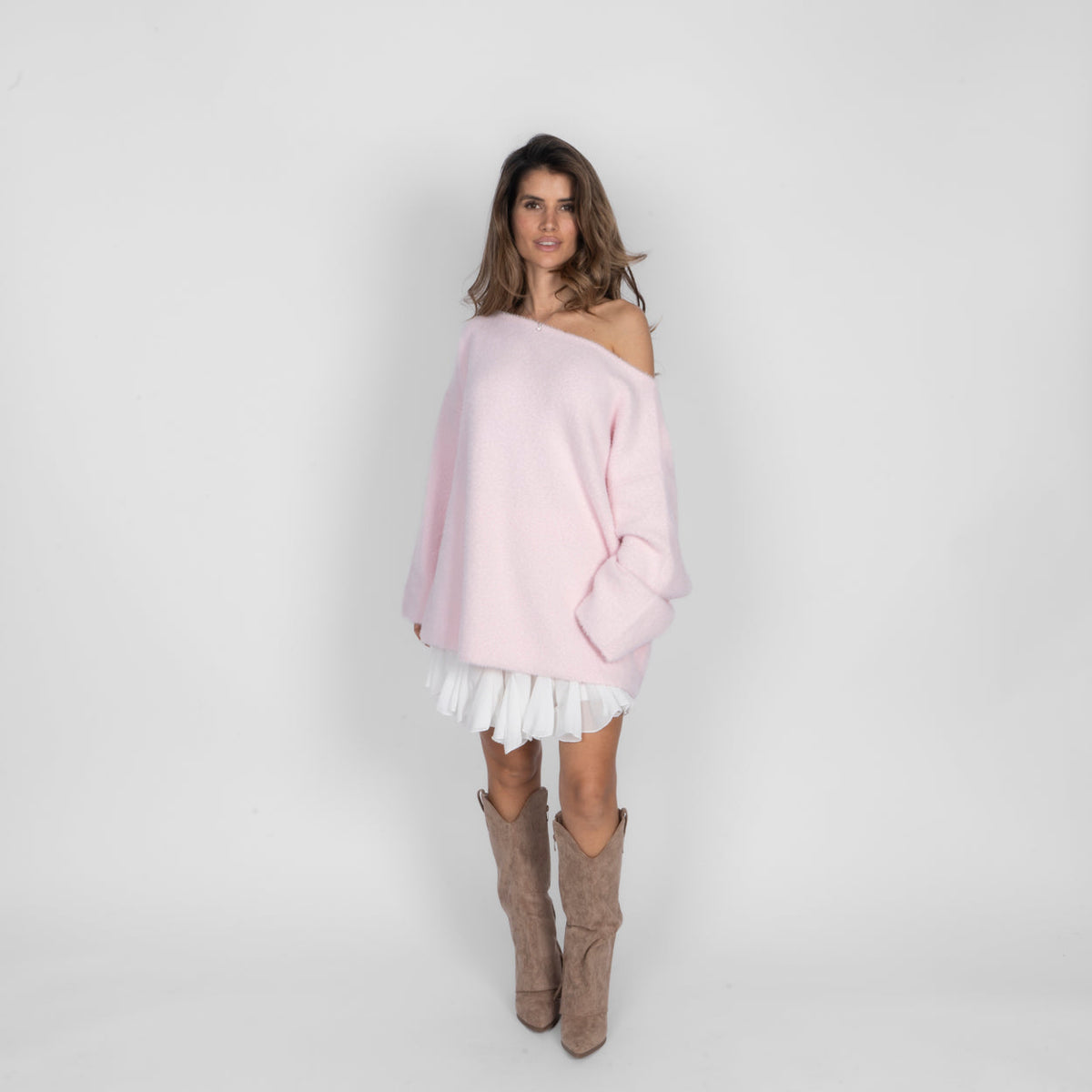 Ultra-Soft Off-Shoulder Knit