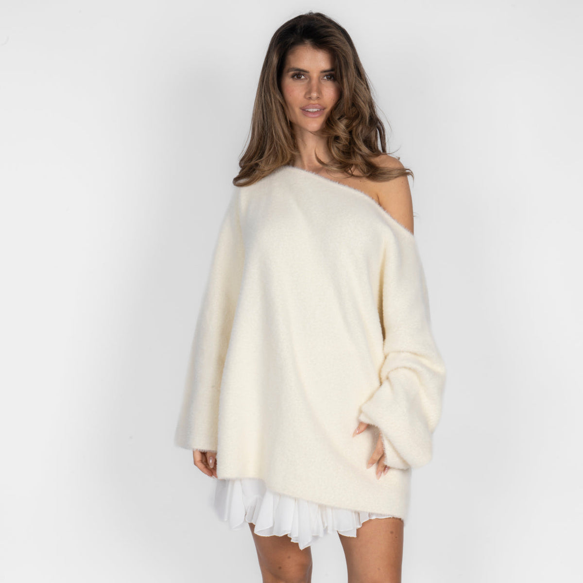 Ultra-Soft Off-Shoulder Knit
