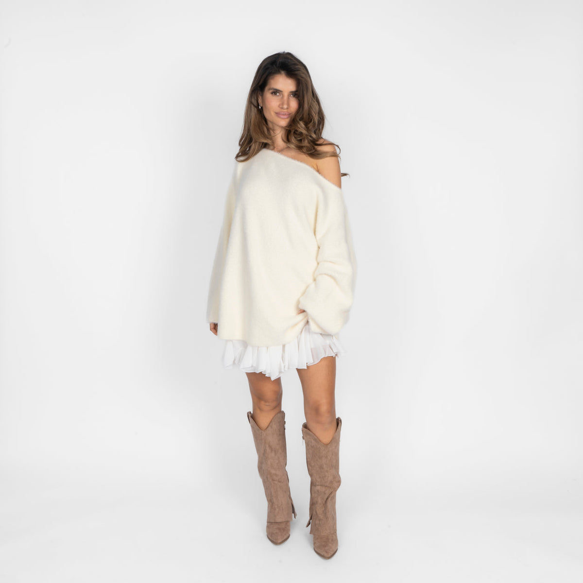 Ultra-Soft Off-Shoulder Knit