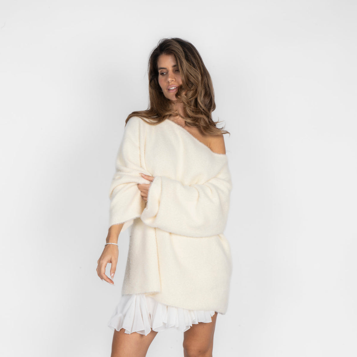 Ultra-Soft Off-Shoulder Knit