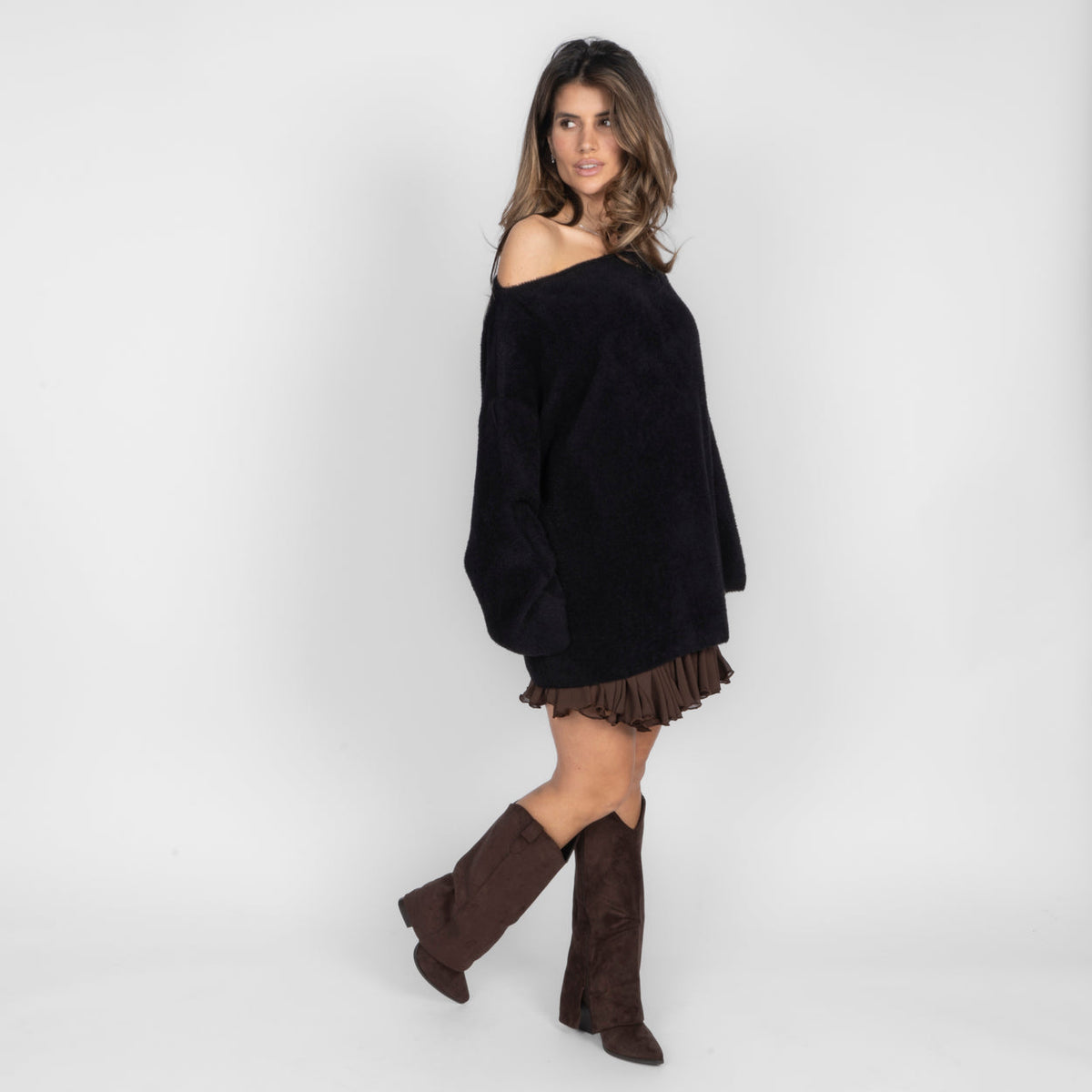 Ultra-Soft Off-Shoulder Knit