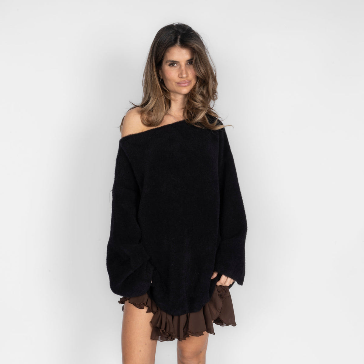 Ultra-Soft Off-Shoulder Knit