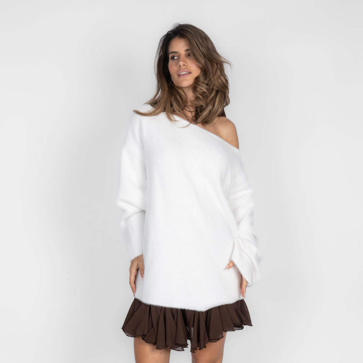 Ultra-Soft Off-Shoulder Knit