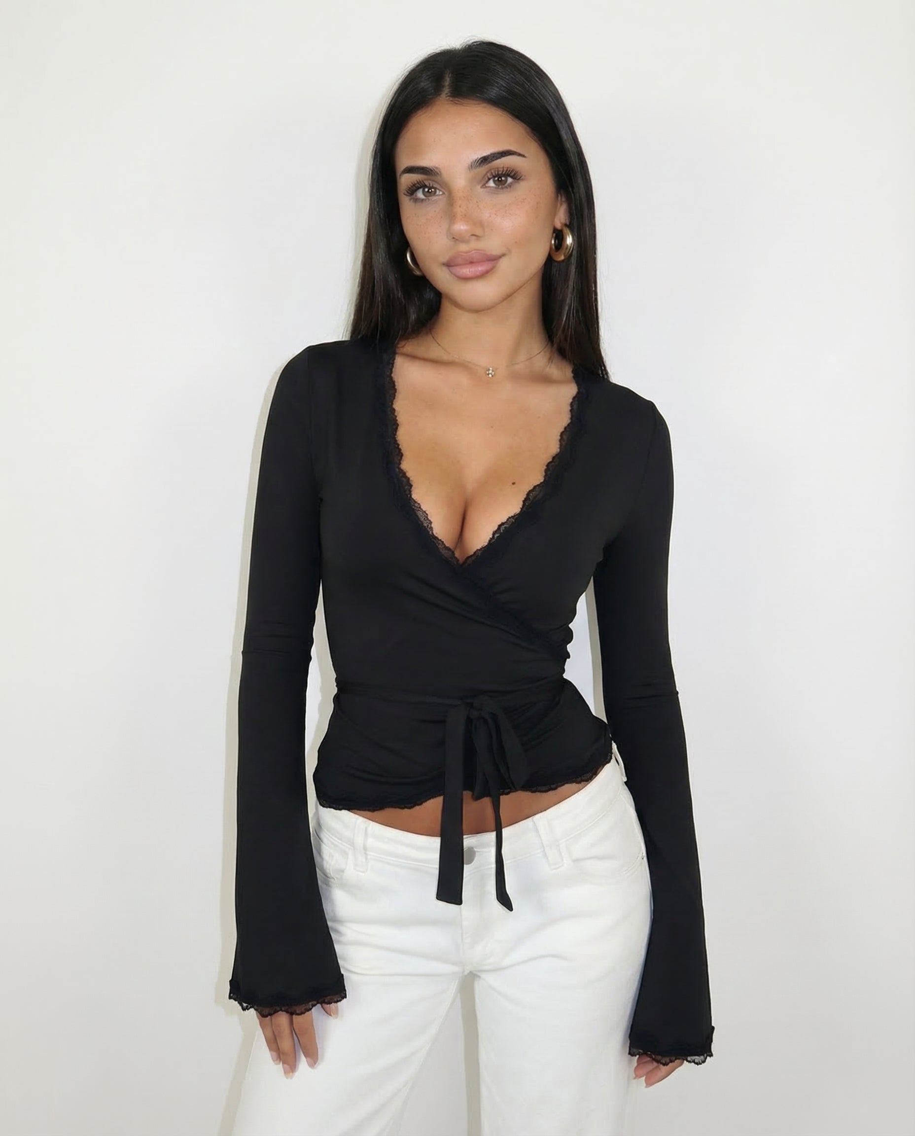 Norvana Lace Wrap Top 