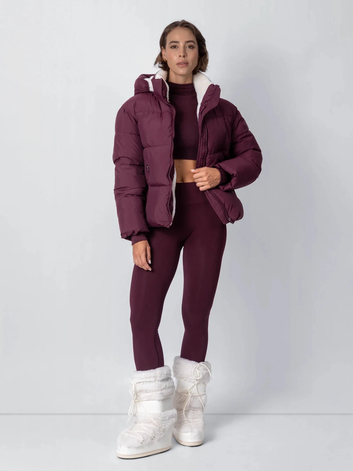 Krótka, pikowana kurtka WarmCore™ Classic z odpinanym kapturem